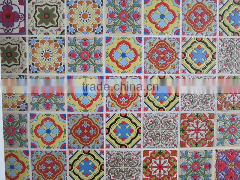 stair decorated border tile