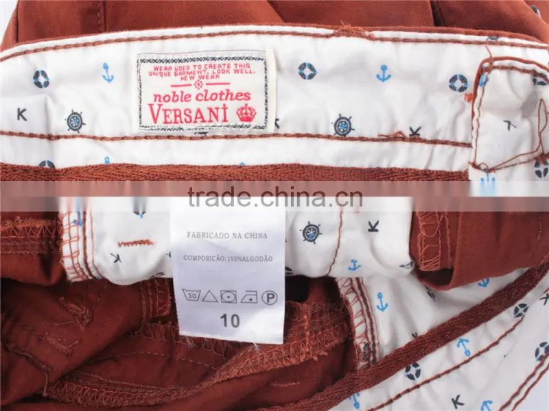 Boy's good quality 100%cotton stocklot apparel washed shorts