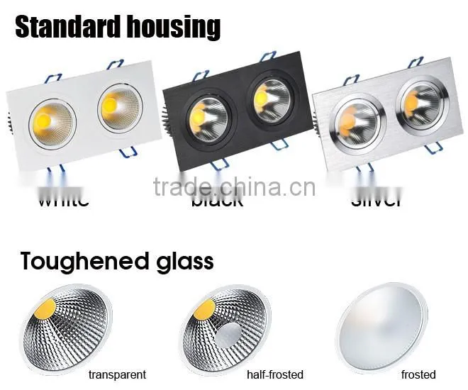 Super brightness 2*9w hot sale store using square led downlights