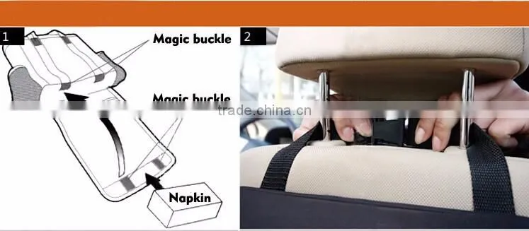 (120516)High quality Car seat storage bag / car seat back pocket / auto back seat hanging bag