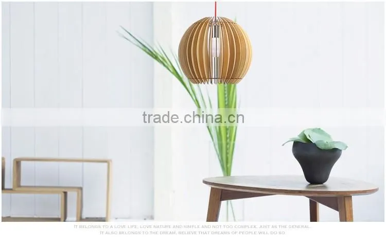 LED pendant light JK-8005B-08 Modern LED Pendant Light wooden Living Room Restaurant Bedroom Lighting