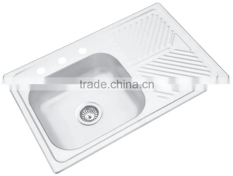 800x520mm left bowl sation finish stainless steel kitchen sink hot sale for south america