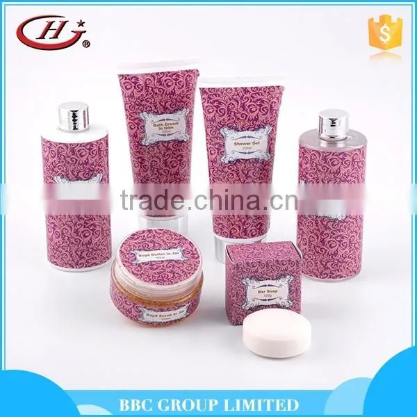 BBC lady Gift Sets Suit 001 Top sale popular custom logo natural shampoo hand cream body lotion bath salts soaps body wash set