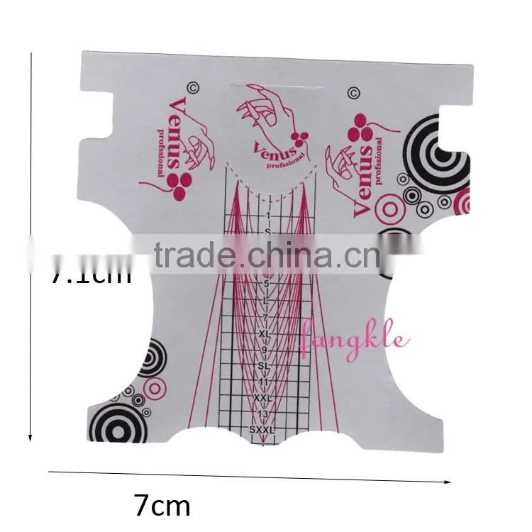 500 big salon silver nail forms