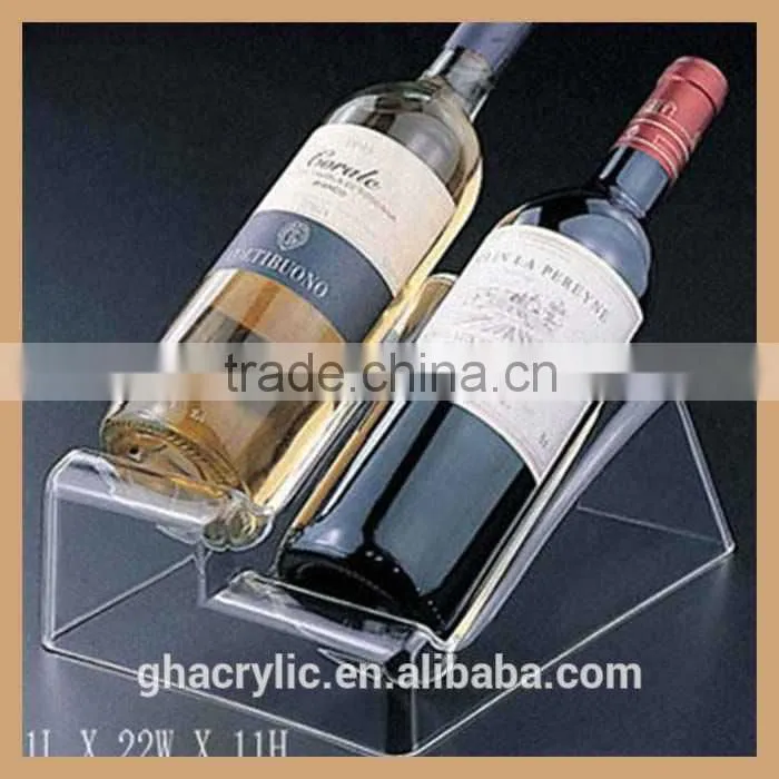 creative acrylic wine display rack for wine bottle