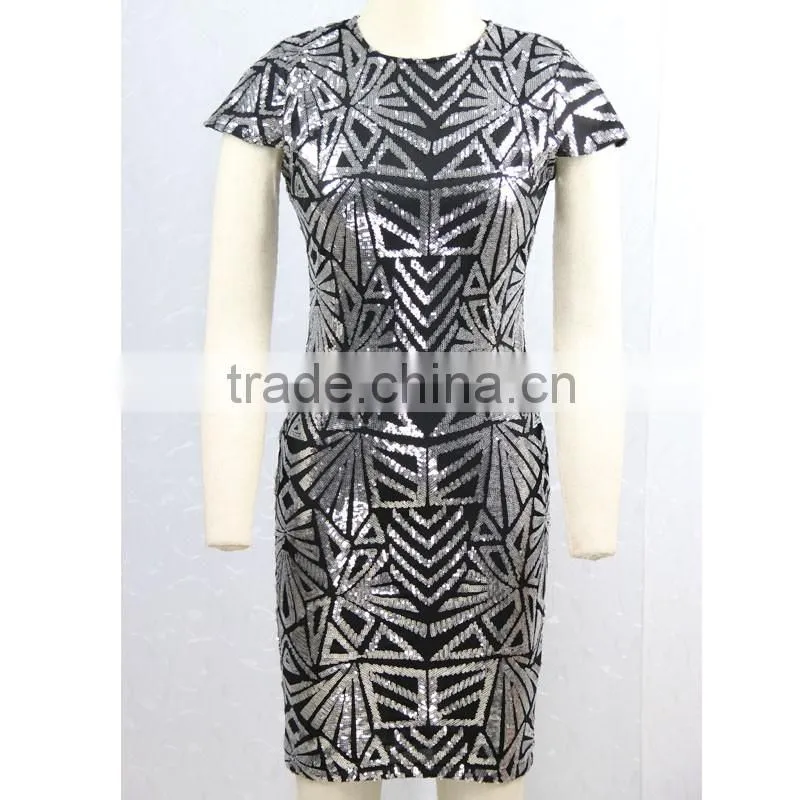 Sexy Women Sleeveless Two Piece Crop Top Bodycon Dress For Night Clubwear Party