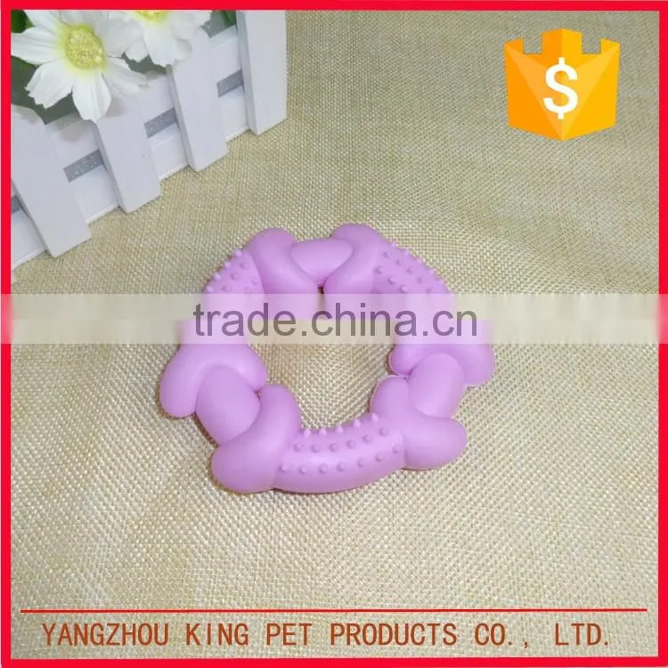 China wholesale eco friendly soft rubber pet dog toys throw training