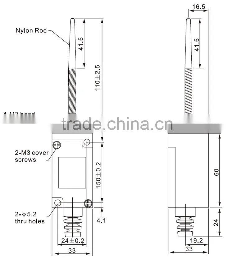 CNTD 1MC 1NO Force Break Snap Action Waterproof Limit Switch for Gate Opener (CHL-5030)