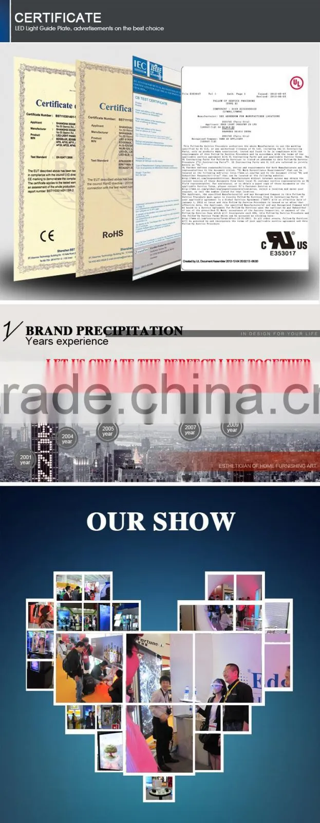 hanging led light display board backlight Led window display board, hanging advertising light Box indicator