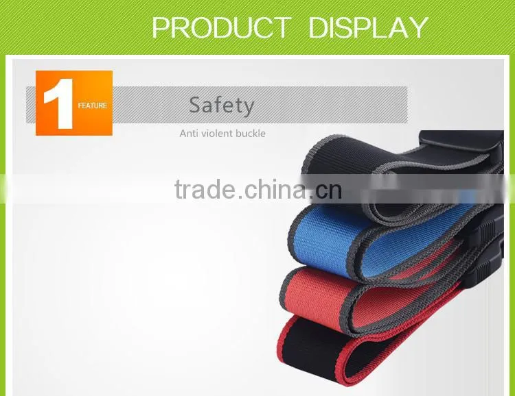 High quality bluetooth locking luggage belt of anti-theft alarm with adjustable distance