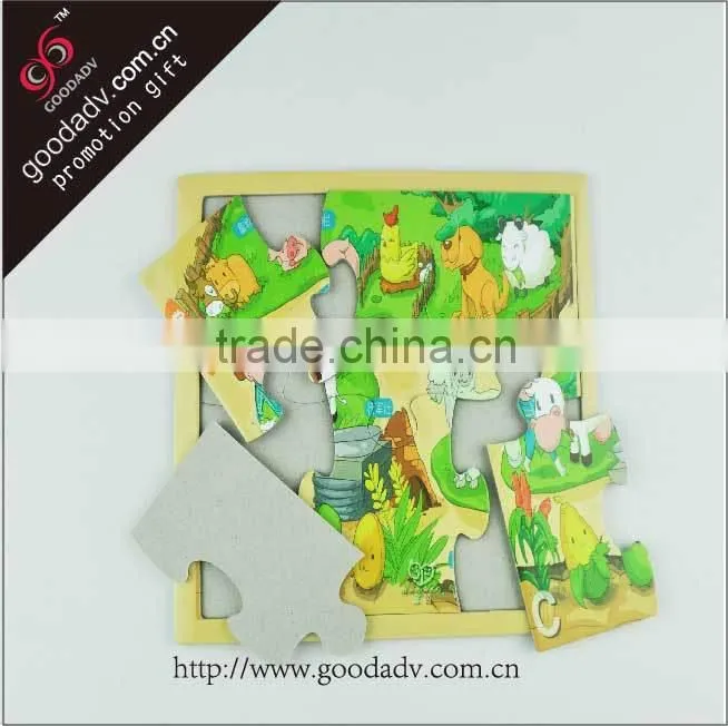 Business gift souvenir promotion jigsaw puzzle games / blank jigsaw puzzle