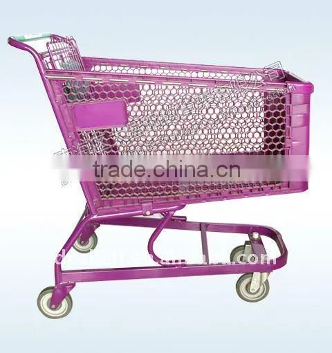 Dachang Manufacturer Supermarket Shopping Trolley Chrome, Galvanized, Electoplated
