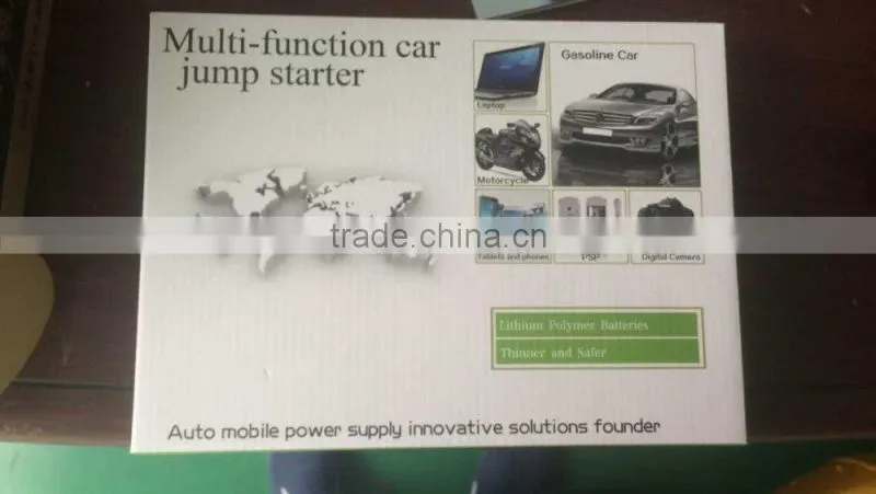 Thin Car Emergency Power bank, battery charger 8000mAh slim Mini Jump Starter 12v car jump starter Power Bank for Car Jump Start