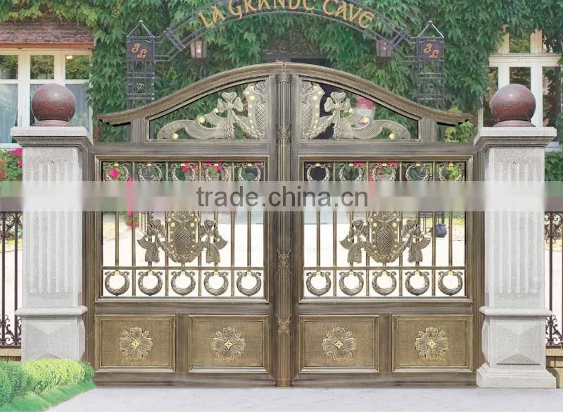 2015 high safety durable powder coating of aluminium alloy door