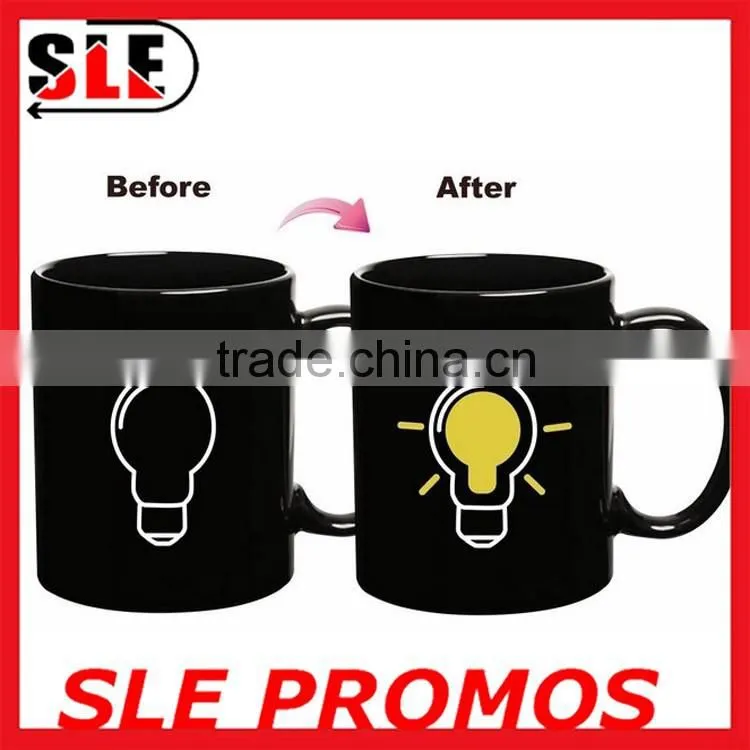 high quality custom heat sensitive color changing cup for sublimation,wholesale best selling hot water color changing mug