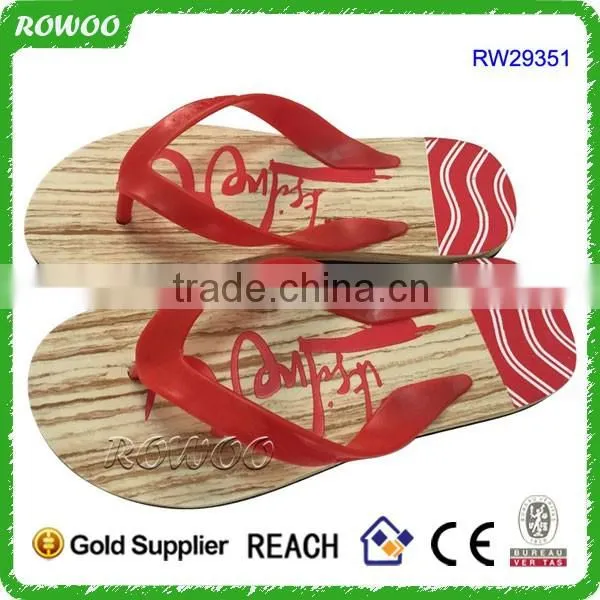 high quality unisex wood slipper breathable and comfortable cork sandal