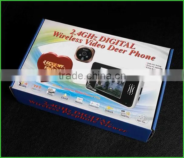The latest 3.5''TFT-LCD infrared luxury touch screen digital wireless intercom peephole door camera