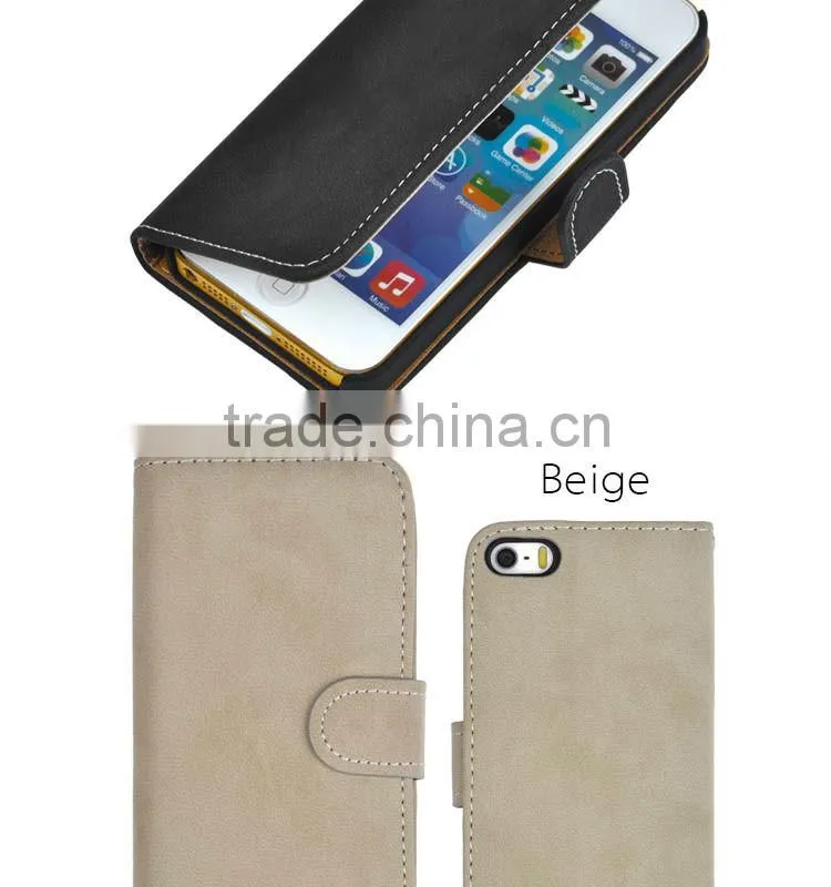 Purple flip leather case for iPhone5S Retro texture!!!