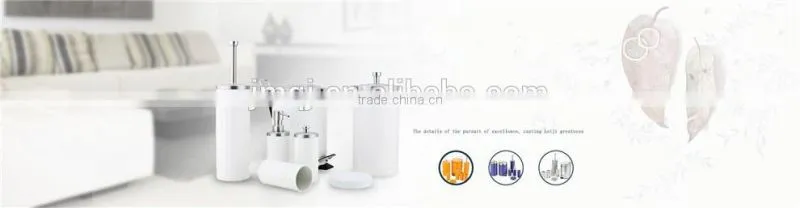 Bathroom powder coating customized color toilet brush and holder set