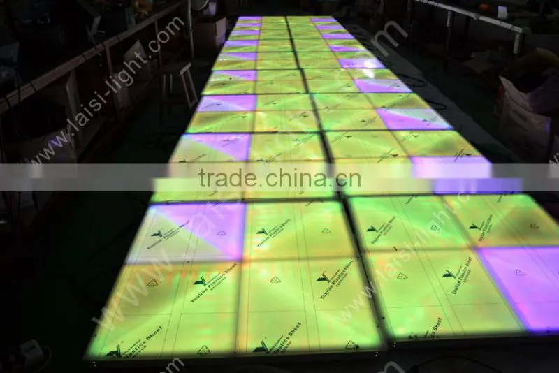 Stage floor Lighting 720pcs 10mm RGB led manufacture Dance Floor Square Light floor
