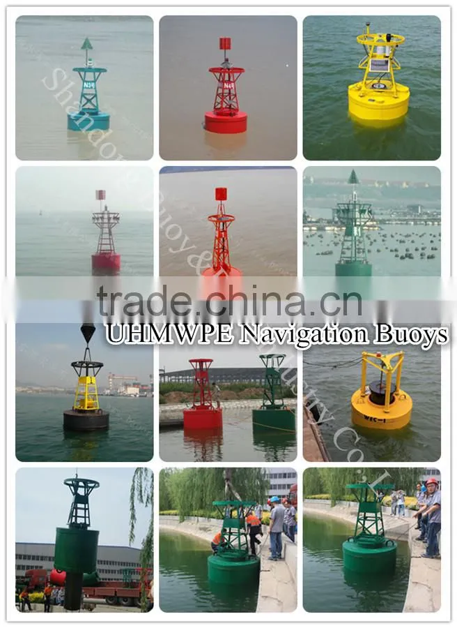 Polyethylene mooring buoy