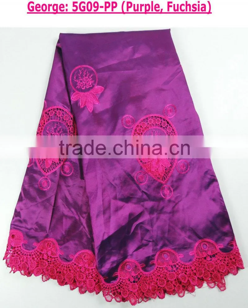 hot sale new fashion raw silk george for garment new design