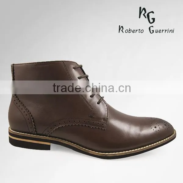 2014 custom lace up leather boot