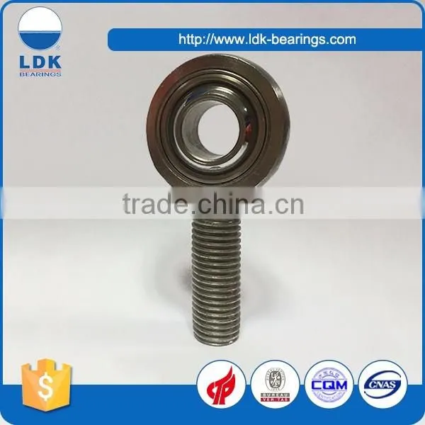 SCOS stainless steel self-lubricated metric joint rod end bearing