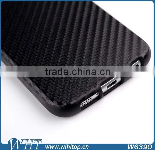 Wholesale Grain Carbon TPU Case Protective Case Cover For Samsung Galaxy S6