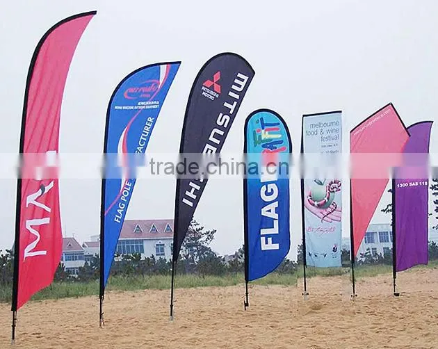 Advertising Promotional Aluminum Telescopic Flag Pole