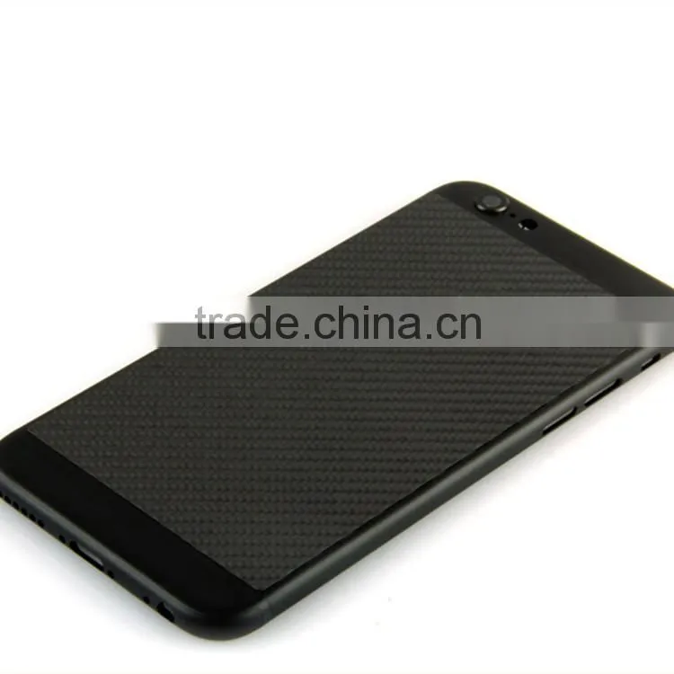 for iphone 6s phone housing for iphone 6s gold logo carbon fiber cover