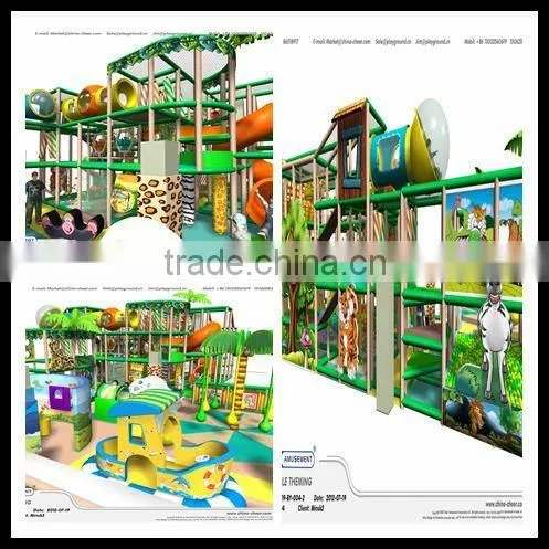 2012 the latest design jungle theme indoor playground