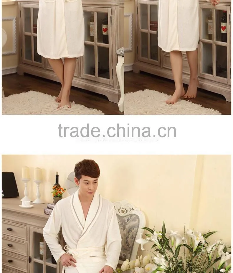 Luxury terry girl bath robe customized 100% cotton towel for hotel