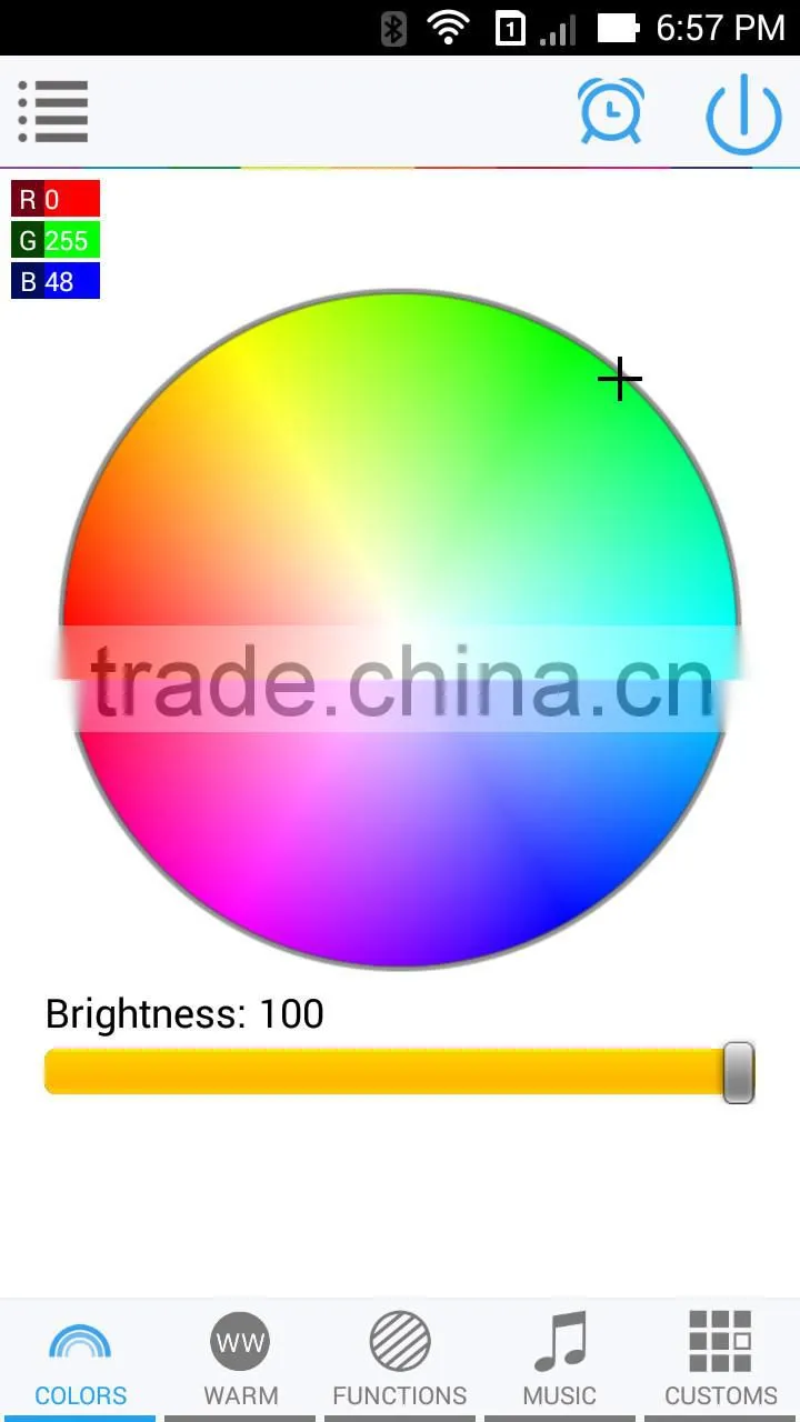 E27 Music Alarm Group Bluetooth E27 Dimmable 16Million Colors Smart LED Light Bulb 85-265v