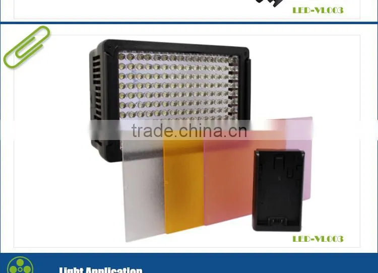 LED Video Light Power Adapter 5500K LED Chips Lighting for Camera & Camcorder Light 3200K-5500K DSLR DV