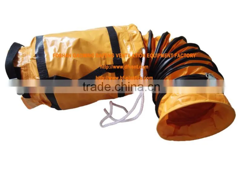 nylon fire resistant flex air duct with carrying bag