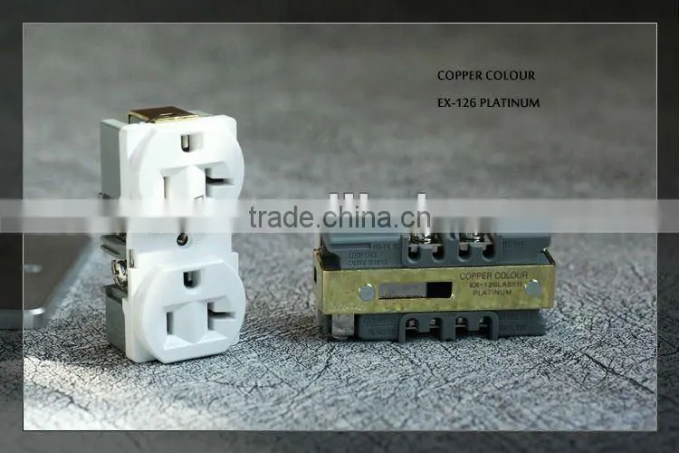 Audiocrast CC EX126-PLATINUM Platinum Plated AC Power Receptacles