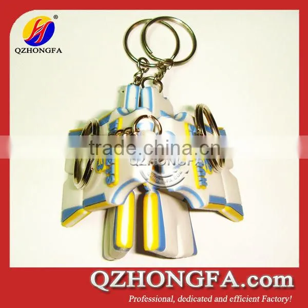 Promotional PVC Key Ring 3D Soft Printing Key Chain