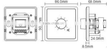 ITC T-671F Series Multiple Modules 11 Steps Wall Volume Control Public Address