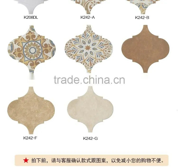 EMBOSS customized 250mm*250mm lantern tile rustic tile ceramic floor tile mosaic kitchen bathroom decorative tile