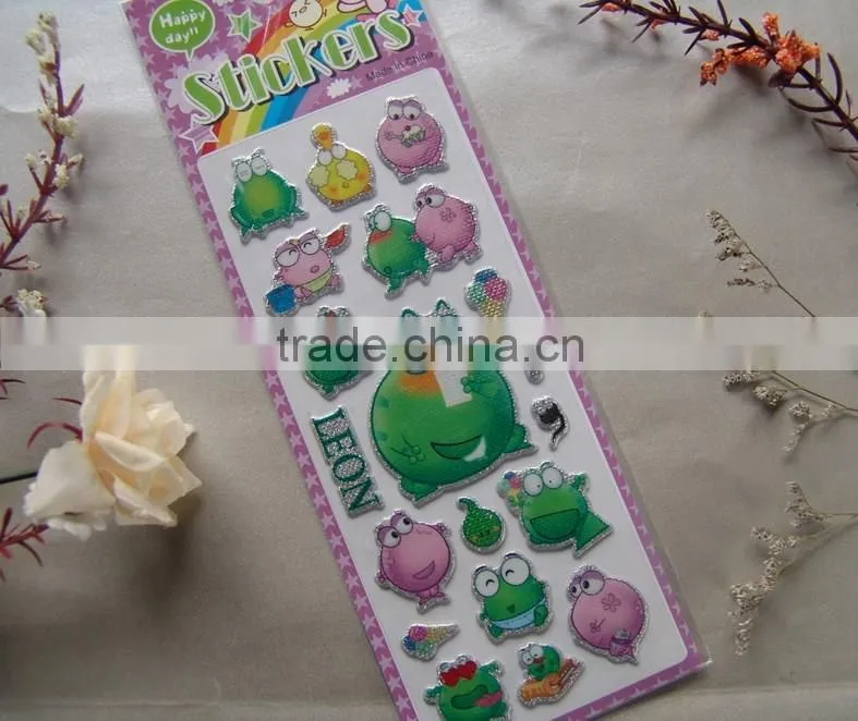 room decor butterfly puffy sticker,3d foam sticker for kids