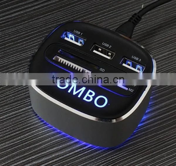 Micro Aluminum Cube USB 2.0 Charging Hub