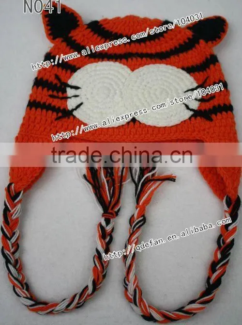 crochet hats tiger hat with cat ears tiger crochet beanie