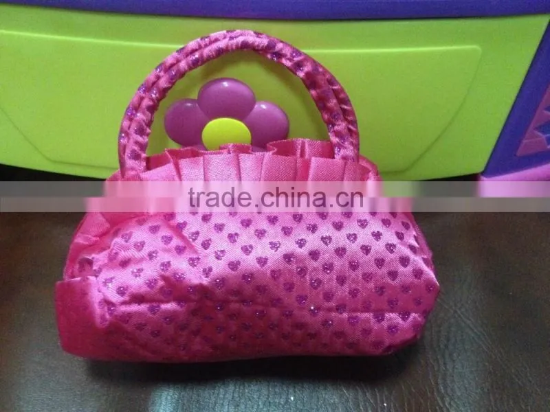 Beautiful girls' handbag decorative dress up tote bag fabric purse