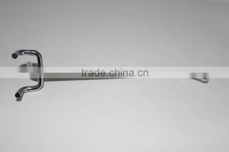 Supermarket display perforated metal hook