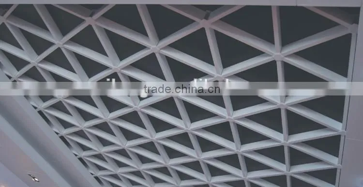 High Strength Suspended Cell Ceiling Aluminum Triangle Open Grid Ceiling