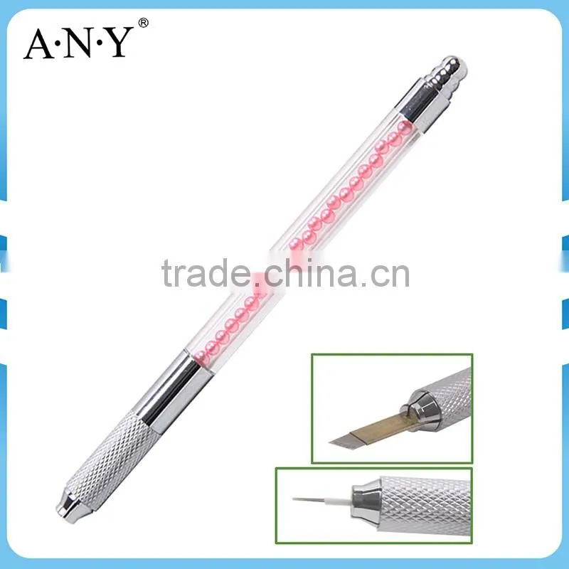ANY New Arrival Acrylic Handle Pearl Permanent Eyebrow Pencil Microblading Pen Tool Tattoo Machine Pen