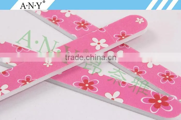 Nails Cure Polishing and Shaping Cure Pink Flower Nail File Standard Size