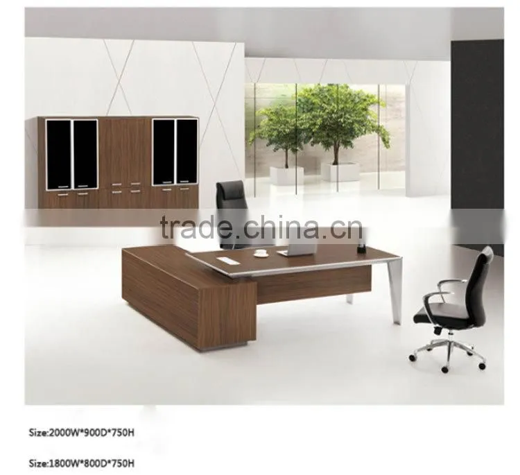 Guangzhou factory customized eco-friendly shiny executive desk