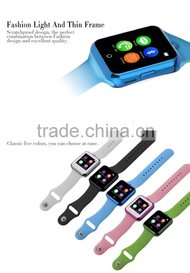 C88 Sync Notifier Support SIM TF Card Camera Smartwatch For IPhone IOS Android For Samsung Sony Xiaomi Smart Bluetooth Watch